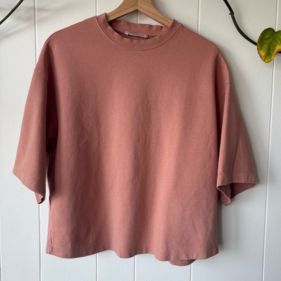 Mango Dusty Rose Oversized Top | Size Medium - Picture 2 of 5